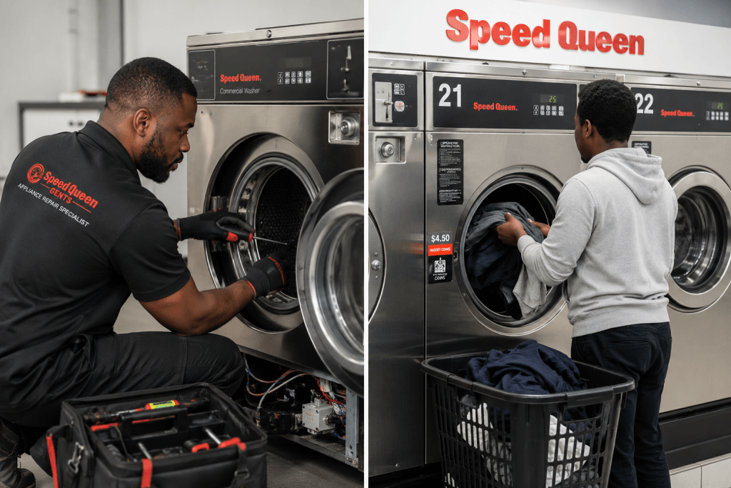 Speed Queen washing machine repair work
